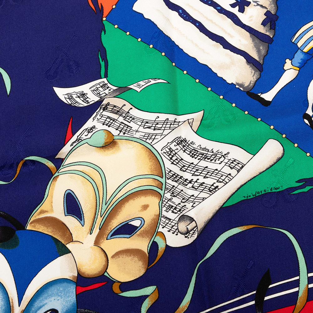Pre-Loved Hermes Le Carnaval de Venise Silk Scarf 90 - Picture 3 of 7